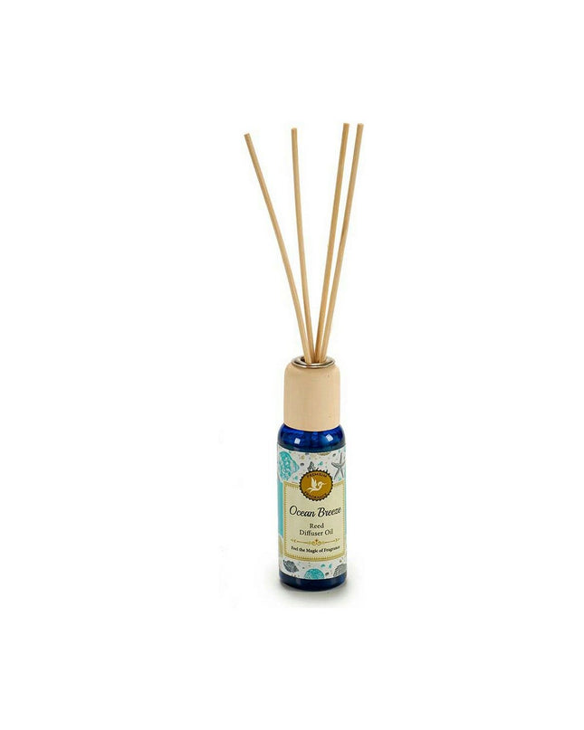 Acorde Acorde Ocean Breeze parfum sticks in 50 ml bottles, displayed in a home decor setting with 12 sticks for fresh scent.