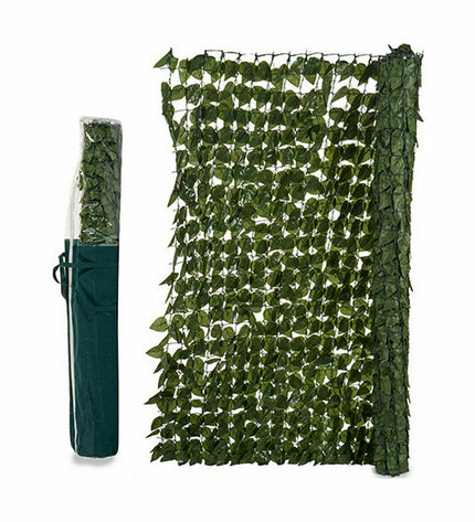 Green plastic garden fence by Ibergarden, 1.5 x 3 meters, outdoor decoration, ideal for garden boundaries and privacy.