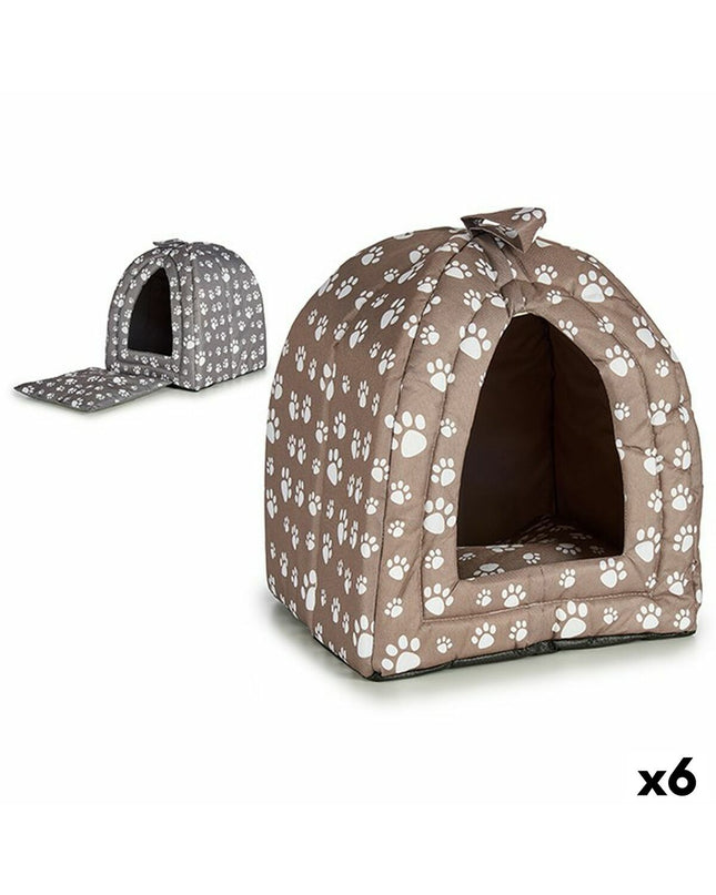 Set of six Mascow cat pet beds, 33x38x33 cm, soft cozy beds for cats, ideal for comfortable feline relaxation.