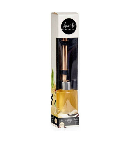 Acorde Parfum Sticks Acorde Vanille 30ml set of 12 vanilla-scented home fragrance sticks in a decorative container.
