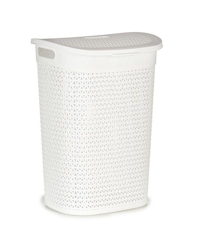 Kipit plastic laundry baskets, 60L capacity, 43.5x57.5x34cm, set of six, ideal for home storage and organization.
