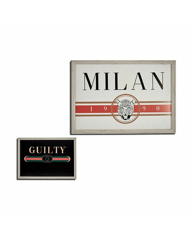 Six Gift Decor Guilty Milan crème spaanderpanelen, decorative wall art, 46 x 2 x 66 cm, ideal for home and kitchen decor.