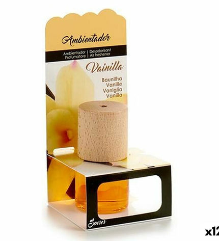 Vanilla air fresheners by BigBuy Home, 12-pack, designed for home and kitchen decor, featuring vanilla scent and compact design.