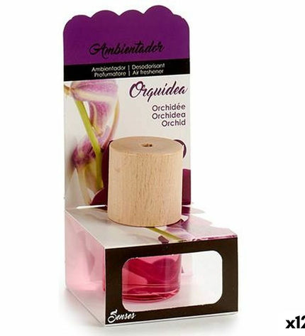 Set of 12 BigBuy Home orchid air fresheners for home and kitchen decor, with fresh orchid scent.