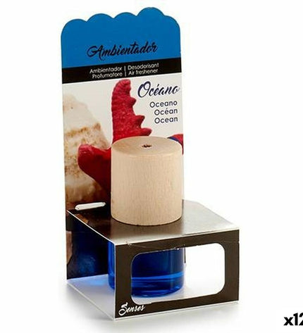 Set of 12 BigBuy Home Ocean air fresheners for home and kitchen decor, featuring a blue ocean-inspired design.