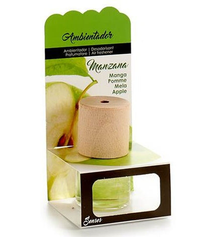Set of 12 BigBuy Home green apple air fresheners for home and kitchen decor, freshening the air with natural apple scent.