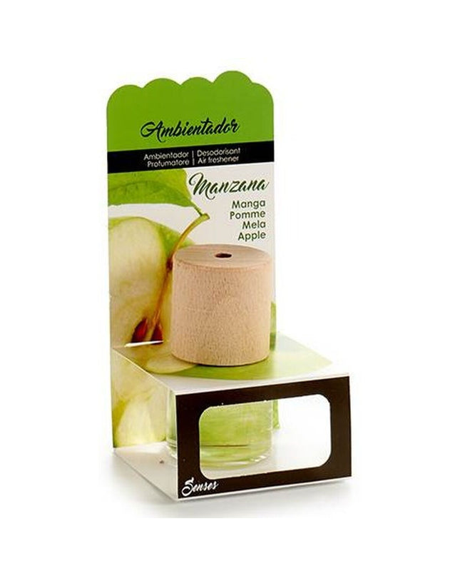 Set of 12 BigBuy Home green apple air fresheners for home and kitchen decor, freshening the air with natural apple scent.