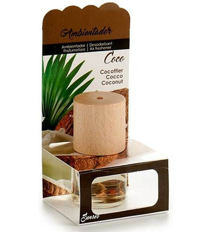 Set of 12 BigBuy Home coconut-scented air fresheners for home and kitchen decor, featuring natural coconut fragrance.