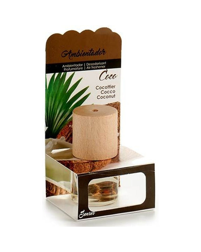 Set of 12 BigBuy Home coconut-scented air fresheners for home and kitchen decor, featuring natural coconut fragrance.