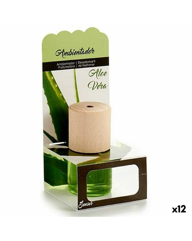 Set of 12 Aloe Vera air fresheners from BigBuy Home, designed for home decor and kitchen freshness.