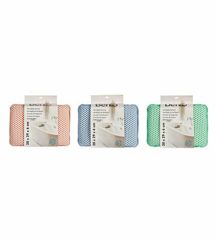 Set of 12 Berilo Lichtgroen PVC bath cushions, 20 x 6 x 29 cm, suitable for bathroom and home use in the bath area.