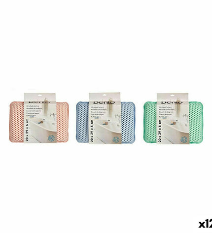 Set of 12 Berilo Lichtgroen PVC bath pillows, 20 x 6 x 29 cm, designed for bathroom comfort and relaxation.