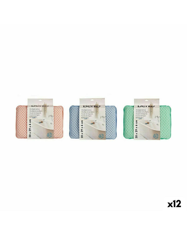 Set of 12 Berilo Lichtgroen PVC bath pillows, 20 x 6 x 29 cm, designed for bathroom comfort and relaxation.