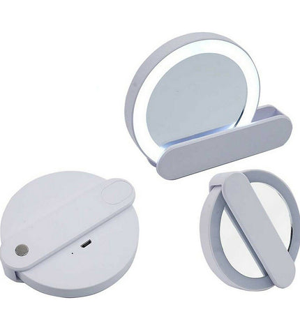 Set of 12 Berilo white ABS LED lights for bathroom and home, measuring 9 x 2 x 10 cm, durable and energy-efficient.