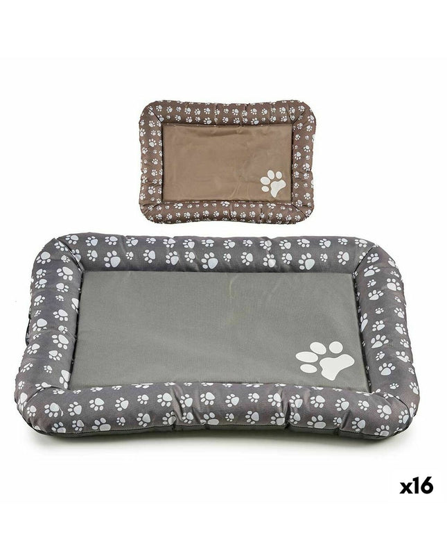 Mascow dog pet bed in beige, 48x7x68 cm, shown with soft fabric and cushioned design for comfortable pet rest.