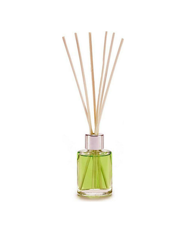 Set of 12 Acorde Green Tea Scented Parfum Sticks in 30 ml bottles, decorative home fragrance for house and kitchen.