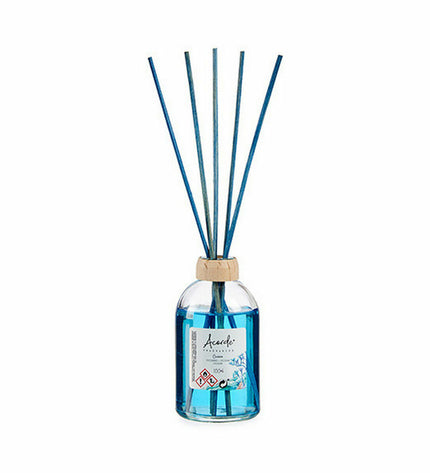 Set of six Acorde Acorde Oceaan parfum sticks in 100 ml containers, ideal for home decor and ambient scenting.