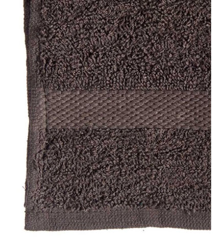 Set of 12 Berilo gray bath towels, 30x50 cm, made of 80% cotton and 20% polyester, ideal for home and bathroom use.