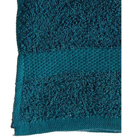Set of 12 Berilo blue bath towels, 30x50 cm, made of 80% cotton and 20% polyester, perfect for home and bathing use.