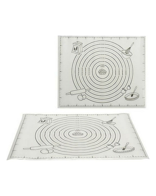 Set of 12 Kinvara plastic EVA-rubber baking sheets, 50x40 cm with 6 smaller mats, ideal for house and cooking use.