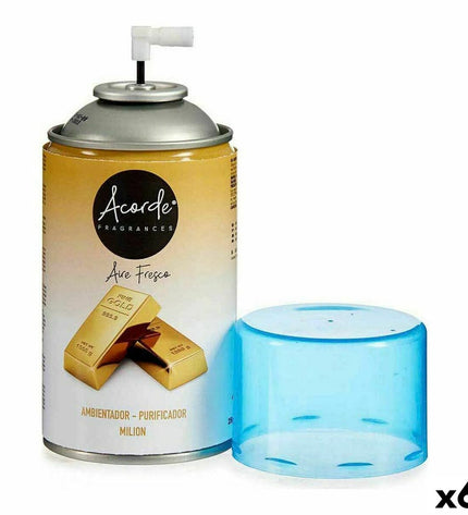 Acorde Milion air freshener refill pack with six 250ml bottles for home and kitchen air freshening.