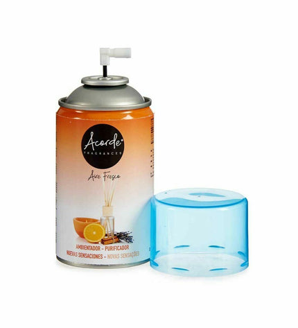 Six Acorde Sensations air freshener refills in 250 ml bottles, designed for home fragrance and decor.