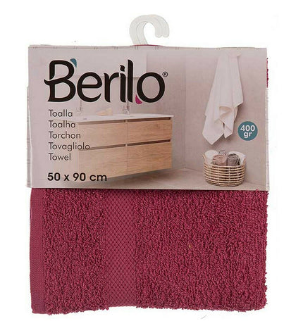 Berilo kastanjebruine badhanddoek set with 80% cotton, 20% polyester, 50x90 cm, six-piece bathroom towel collection