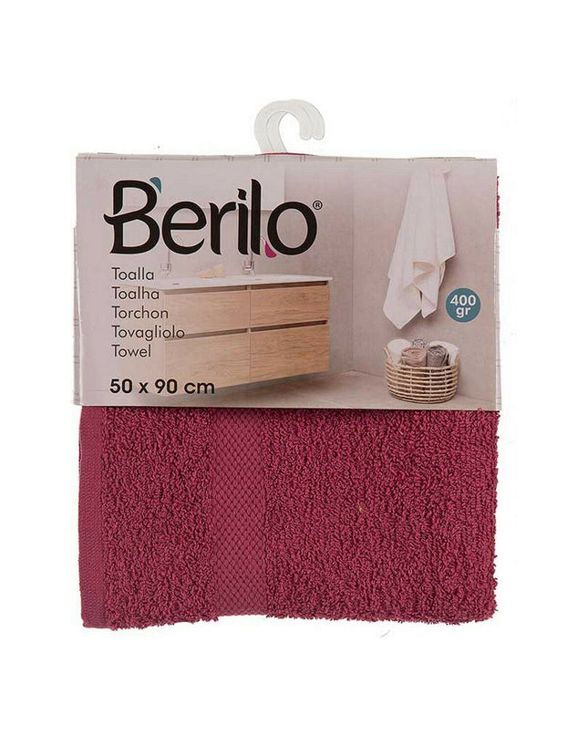 Berilo kastanjebruine badhanddoek set with 80% cotton, 20% polyester, 50x90 cm, six-piece bathroom towel collection
