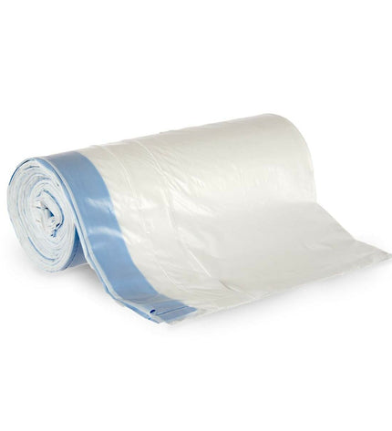 Mascow cat litter waste bags, white polyethene, 90x40cm, 8-pack, suitable for sandboxes and waste disposal.