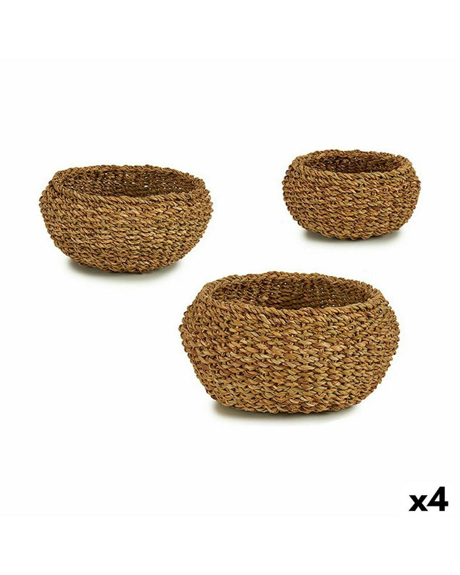 Set of four brown sea lion gift decor figurines from Gift Decor, ideal for home and kitchen storage or organization.