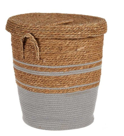 Set of four gray seaweed-inspired storage containers from Gift Decor Bruin Gift Decor for home organization.