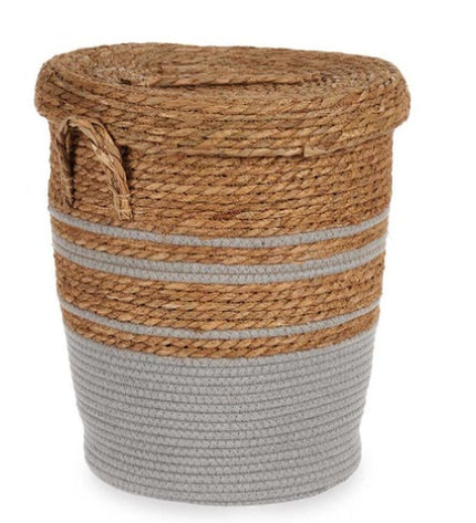 Set of four gray Bruin seaweed-themed storage containers by Gift Decor for home and kitchen organization.
