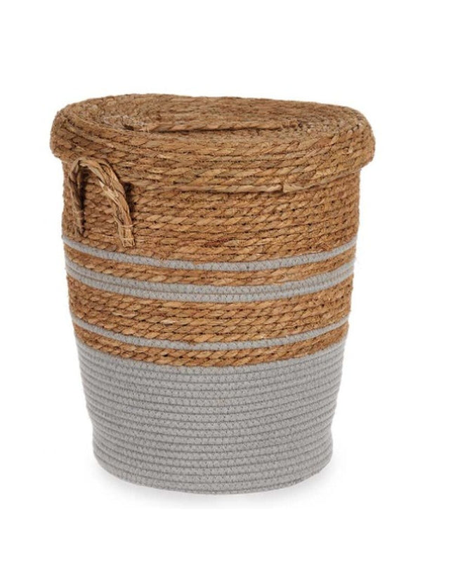 Set of four gray Bruin seaweed-themed storage containers by Gift Decor for home and kitchen organization.