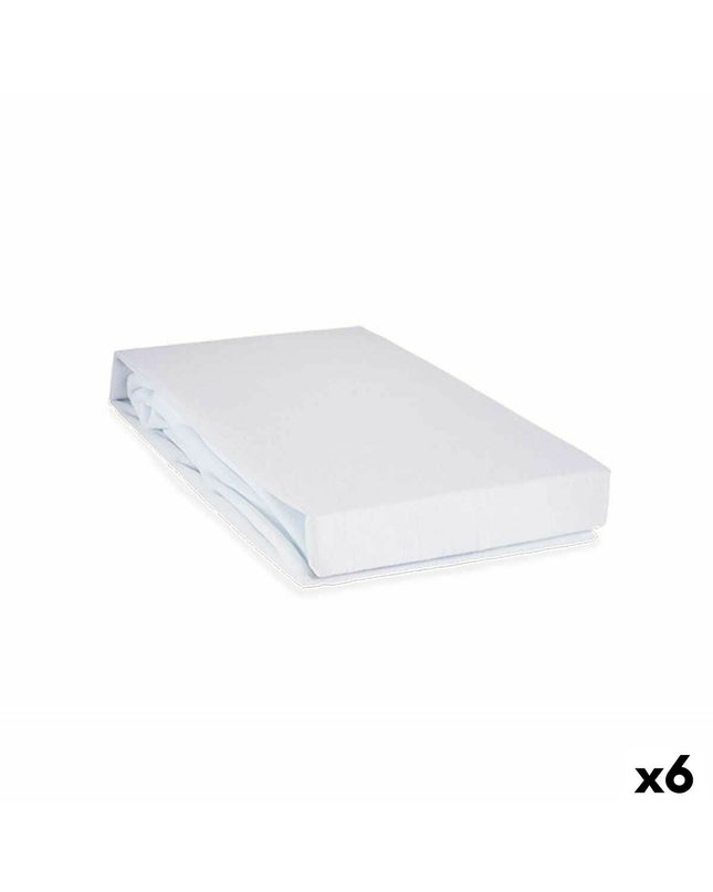 White mattress protector from Gift Decor, 135 x 195 cm, with a smooth fabric surface for bed comfort and protection.