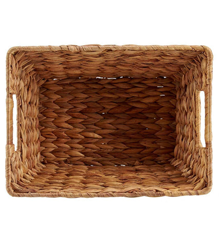 Set of 12 metal water hyacinth baskets for home organization by Gift Decor, perfect for storage and kitchen decor.
