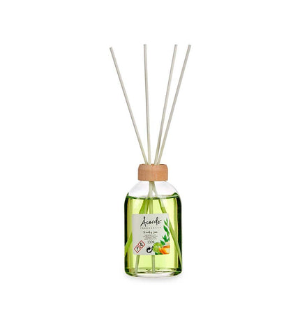 Acorde Parfum Sticks Acorde Limoen Groene Thee, 12-pack, shown in a decorative container, for home fragrance and decor.