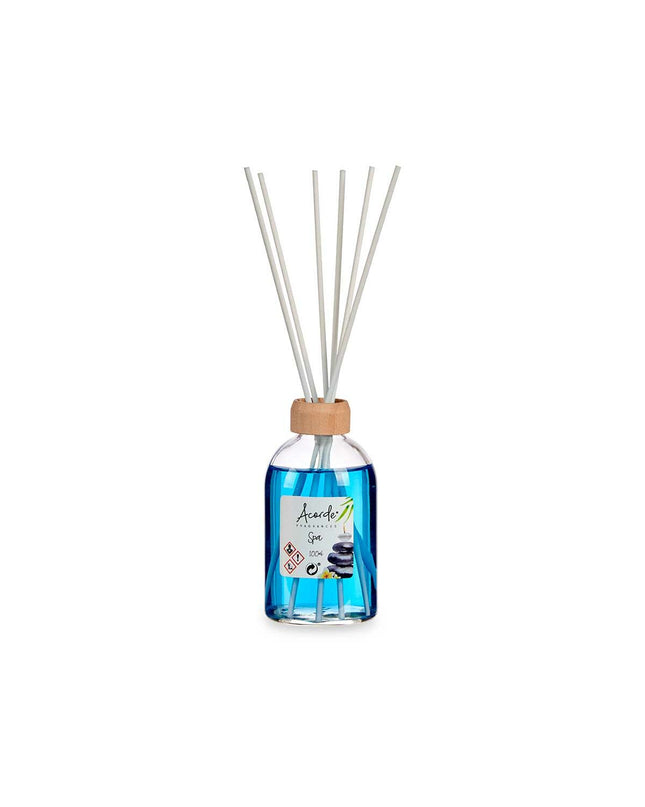 Set of 12 Acorde Spa Parfum Sticks in 100 ml bottles, used for home decor and creating a relaxing fragrance ambiance