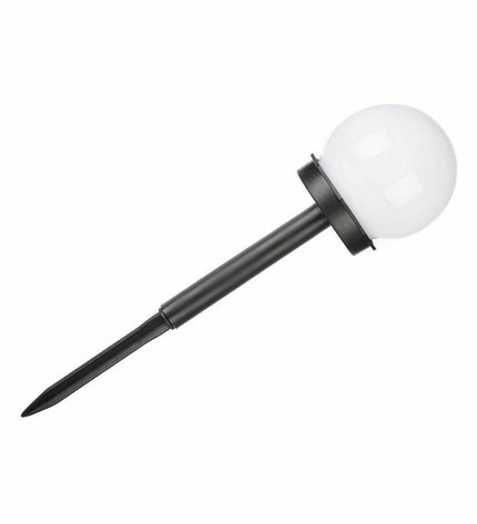 Set of 12 Ibergarden plastic garden markers in black and white, 10x34.5cm and 10x24.5cm, for outdoor decoration and labeling.