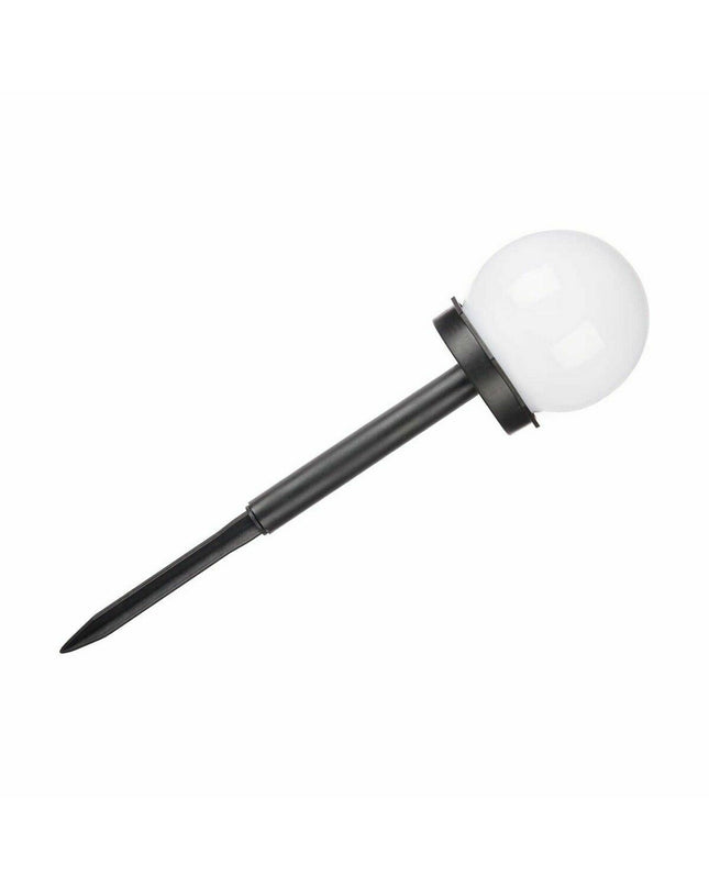 Set of 12 Ibergarden plastic garden markers in black and white, 10x34.5cm and 10x24.5cm, for outdoor decoration and labeling.