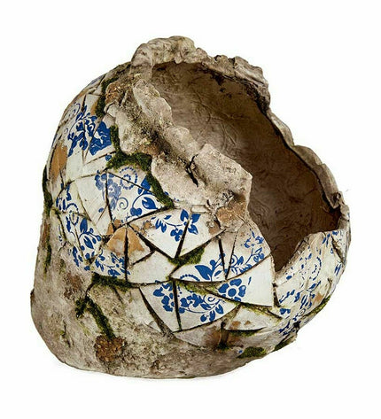 Pair of Ibergarden polyresin garden figures with vases, outdoor decor, 29x27x30 cm, suitable for enhancing garden and patio spaces.
