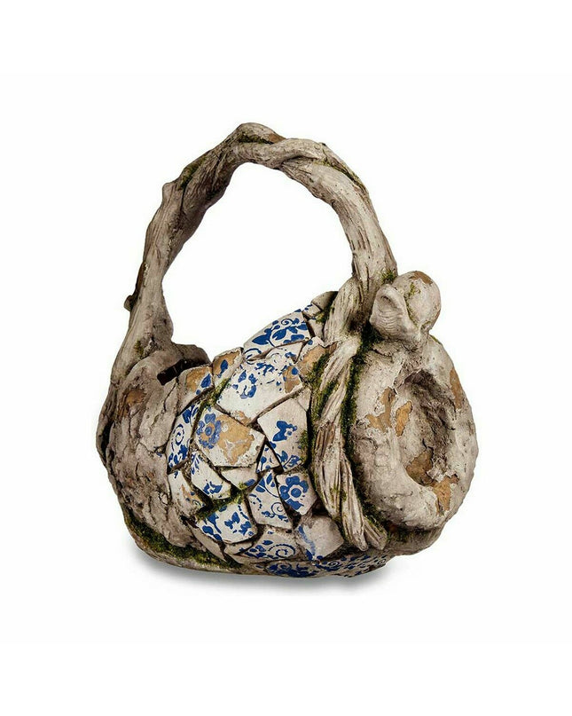 Two Ibergarden outdoor garden decorative figures made of polyresin, featuring vase shapes, measuring 23.5x35x31 cm each.