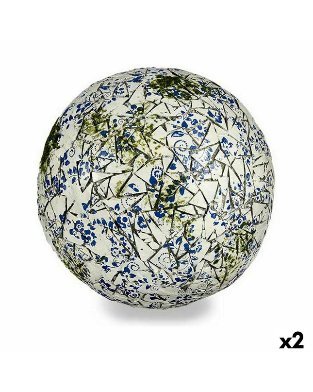 Pair of Ibergarden polyresin garden figures, decorative outdoor sculptures, 31.5 cm square, suitable for outdoor garden decoration.