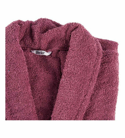 Set of six Berilo red bath gloves for home and cooking, made of soft material, ideal for bathing and household use.