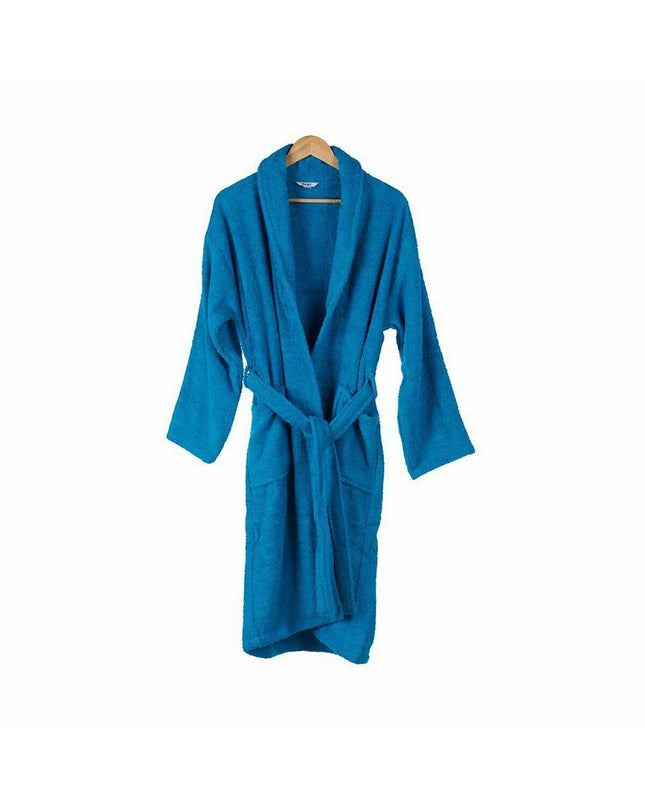 Six Berilo Blauwe Kamerjas for bad and home use, featuring comfortable fabric and blue color, in size M/L.