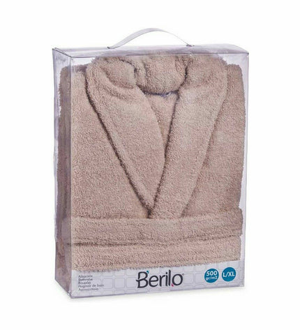 Berilo beige Kamerjas for bath, size L/XL, six-piece set, soft fabric designed for home and cooking use.