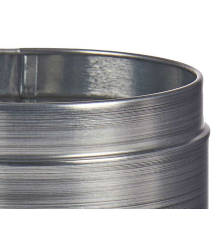 Kinvara metalen blik voor koffie, grijs, 10,4 x 18,2 x 10,4 cm, 24 stuks, ideaal voor huis en koken, koffie en thee storage