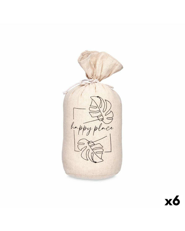 Set of six Gift Decor happy place door hangers made of fabric, each measuring 13x26x13 cm, for home decor and kitchen use.