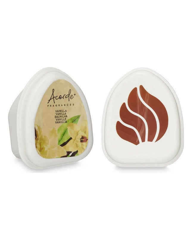 Acorde Vanille luchtverfrisserset with 12 vanilla-scented air fresheners, designed for home and kitchen decor.