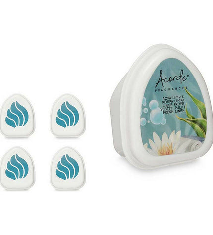 Acorde Luchtverfrisserset for clothes, 12 freshening scent sachets in a white box, designed for home and laundry use.