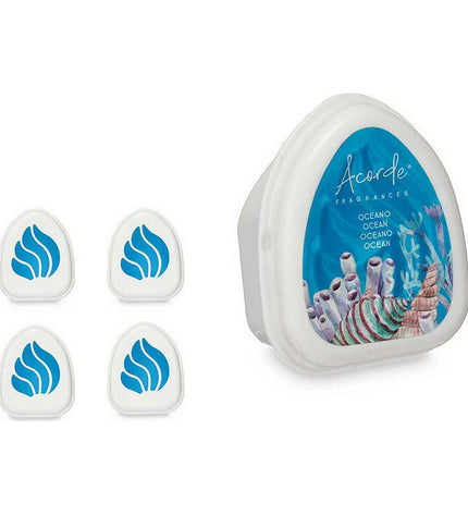Acorde Oceaan air freshener set with 12 ocean-scented 50g air fresheners for home and kitchen decor.